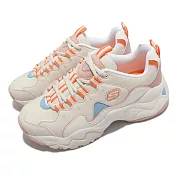Skechers 休閒鞋 D Lites 3 New Wave 女鞋 白 粉紅 橘 厚底 老爹鞋 149914WMLT