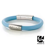 MASSA-G H-FEVER全彩6mm鍺鈦手環 S 地中海藍