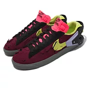 Nike 休閒鞋 Blazer Low X ACRONYM 男女鞋 限量 聯名款 酒紅 黃 DN2067-600