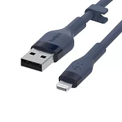 【Belkin】貝爾金 Flex USB-A to Lightning 傳輸線(1M) 藍