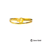 JoveGold漾金飾 星月傳說黃金戒指