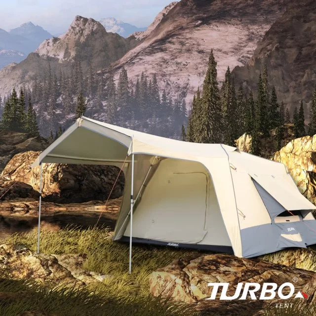 【Turbo Tent】Turbo Lite 300 3代一房一廳八人帳篷第3代(一房一廳 家庭帳)