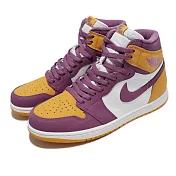 Nike Air Jordan 1 Retro High OG 男鞋 紫 金 Brotherhood AJ1 555088-706