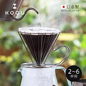【日本下村KOGU】極簡鏤線日製18-8不鏽鋼咖啡濾杯(2-6杯用) -復古銀