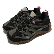Merrell 戶外鞋 Alverstone GTX 女鞋 青苔綠 黑 防水 登山鞋 麂皮 耐磨 ML135210
