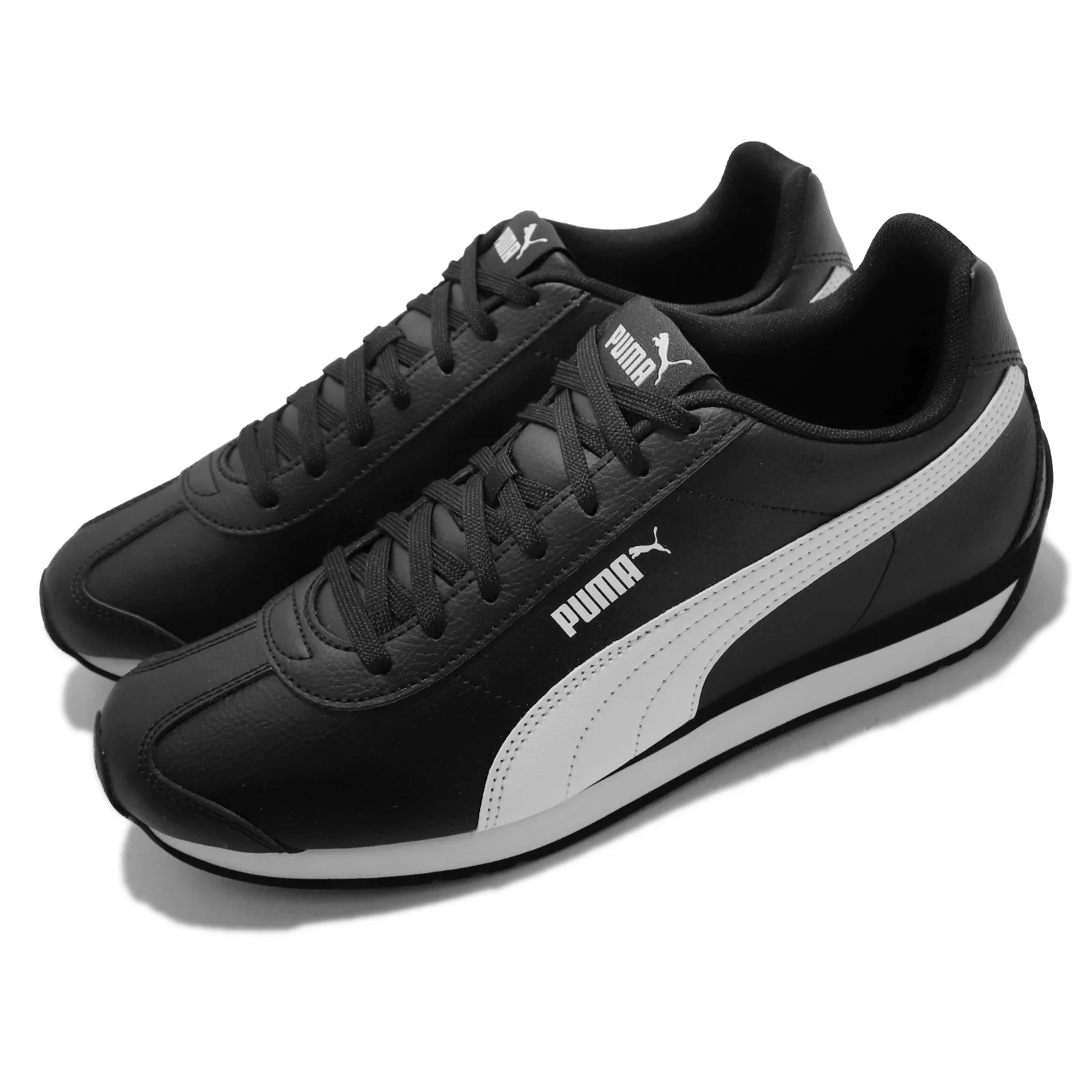 Puma Turin 3 休閒鞋 黑 白 復古慢跑鞋 皮革 男鞋 女鞋 情侶鞋 運動鞋 38303705