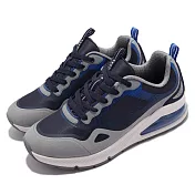 Skechers 休閒鞋 Uno 2-Karma 氣墊 男鞋 支撐 藍 灰 運動鞋 厚底增高 232182NVGY