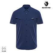 【BLACKYAK】男 CROWN短袖襯衫 XL 海軍藍