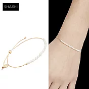 SHASHI 紐約品牌 Natalya 娜塔莉珍珠手鍊 優雅金色手鍊