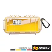 美國 PELICAN 1030 Micro Case 微型防水氣密箱-透明 (黃)