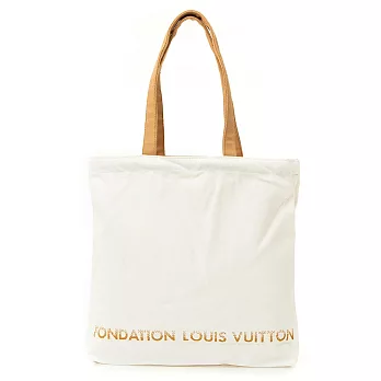 Louis Vuitton LV 限量版博物館基金會帆布袋 白色