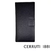 【Cerruti 1881】頂級義大利小牛皮12卡長夾 KLAUS系列(黑色 CEPU05541M)