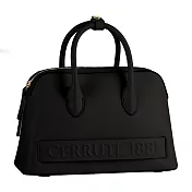 【Cerruti 1881】頂級義大利小牛皮手提包 SPEARS系列(黑色 CEBA04263M)