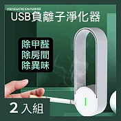 CS22 USB負離子空氣家用衛生間除臭便攜淨化器-2入