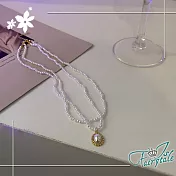 【伊飾童話】法式風情＊復古珍珠雙層短頸項鍊