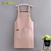 [Conalife] 簡約風防水背帶工作圍裙 （1入）- 粉色