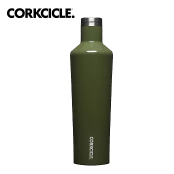 美國CORKCICLE Classic系列三層真空易口瓶/保溫瓶750ml-橄欖綠