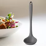 《KELA》矽膠湯杓(灰28.5cm) | 料理匙 攪拌杓 攪拌勺 湯匙