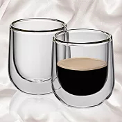 《KELA》雙層玻璃濃縮咖啡杯2入(60ml) | 雙層隔熱杯 義式咖啡杯 午茶杯
