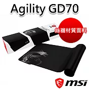 msi微星 Agility GD70絲襪材質面料電競鍵鼠墊