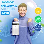 MOMAX Pure Air 便攜式紫外光空氣淨化機(AP10) 白
