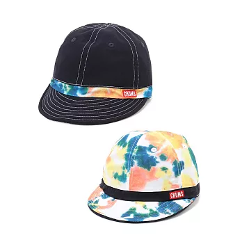 CHUMS Reversible Print Cap雙面風格帽 Ocean-Dye 黑/印花