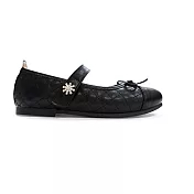 台灣製菱格鑽花公主鞋 (C009) 台灣製 MIT 女童鞋 皮鞋 娃娃鞋 大童鞋 親子鞋 花童鞋 19.5 黑色