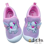 台灣製Hello Kitty小童鞋-紫色 (K017-2) 女童鞋 休閒鞋 學步鞋 寶寶鞋 小童鞋 布鞋 台灣製 三麗鷗 MIT HELLO KITTY