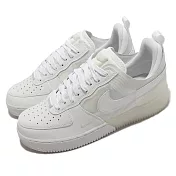 Nike 休閒鞋 Air Force 1 React 男鞋 白 米白 拼接 AF1 經典 DM0573-100