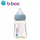 b.box PPSU嬰兒寬口圓孔奶瓶180ml (多款可選) 馬卡龍藍