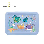 【MARCUS＆MARCUS】動物樂園輕巧分隔密封餐盒(藍)