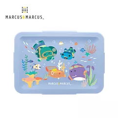 【MARCUS&MARCUS】動物樂園輕巧分隔密封餐盒(藍)