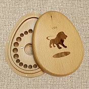 禮物+ gift4U 台灣客製刻名兒童乳牙保存盒 十二星座 獅子座