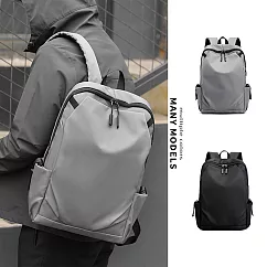 【Amoscova】包包 雙肩男士商務電腦包 休閒戶外旅行包 學生書包 大容量雙肩包 後背包 男包(2631) 灰色