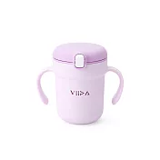 VIIDA Soufflé 吸管型抗菌不鏽鋼學習杯 薰衣草紫