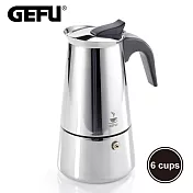 【GEFU】德國品牌不鏽鋼濃縮咖啡壺/摩卡壺(6杯)(原廠總代理)