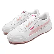 Puma 休閒鞋 Tori 女鞋 白 粉紅 厚底 增高 小白鞋 復古 基本款 百搭 皮革 38302604