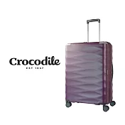【Crocodile】鱷魚皮件 PC霧面拉鍊箱 商務行李箱 28吋旅行箱 可擴充 含TSA鎖-0111-07828-羅蘭紫/孔雀綠二色 28吋 羅蘭紫