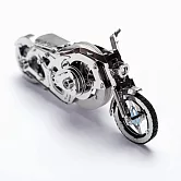 T4M高階金屬自走模型 - 亮鉻飛輪摩托車 Chrome Rider