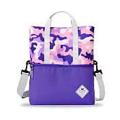 【BEATRIX NEW YORK】折疊兩用才藝補習袋 迷彩紫