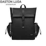 GASTON LUGA Resenar 16吋筆電戶外休閒後背包 - 經典黑