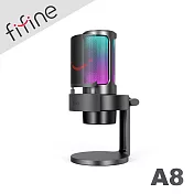 FIFINE A8 USB心型指向電容式RGB麥克風