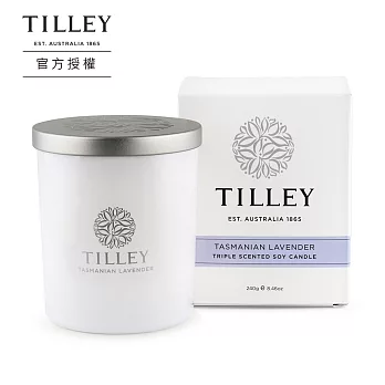【Tilley 皇家特莉】澳洲原裝微醺大豆香氛蠟燭240g-塔斯馬尼亞薰衣草