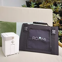 ROOMMI 60W太陽能電板+多功能行動電源供應器│小電寶 純色白