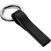 《REFLECTS》網紋皮革輕鬆放鑰匙圈(黑) | 吊飾 鎖匙圈