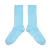 WARX除臭襪 薄款素色高筒襪 M 海藍色