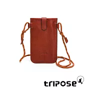 tripose TRANS進口牛皮手機包 咖啡色