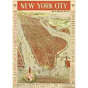 美國 Cavallini & Co. wrap 包裝紙/海報 紐約地圖3