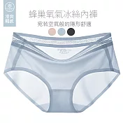 CS22 超薄無痕網孔透氣冰絲女內褲3色(6件/入) XL 藍色