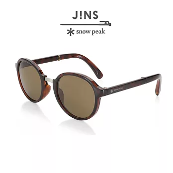 [網路限定]JINS x snow peak 聯名折疊墨鏡(AURF21S014) 木紋棕